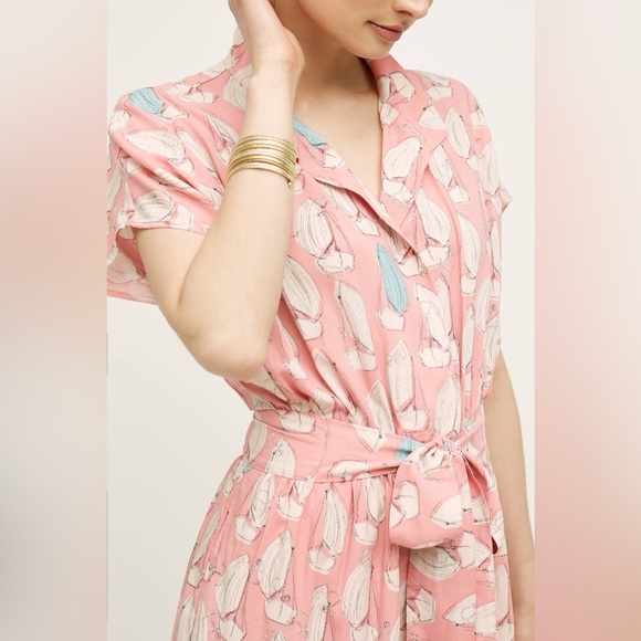 Maeve Anthropologie Pink with Sailboat Tourista Romper - Picture 6 of 15